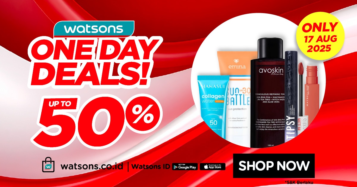 Watsons One Day Deals Spesial 17 Agustus 2025