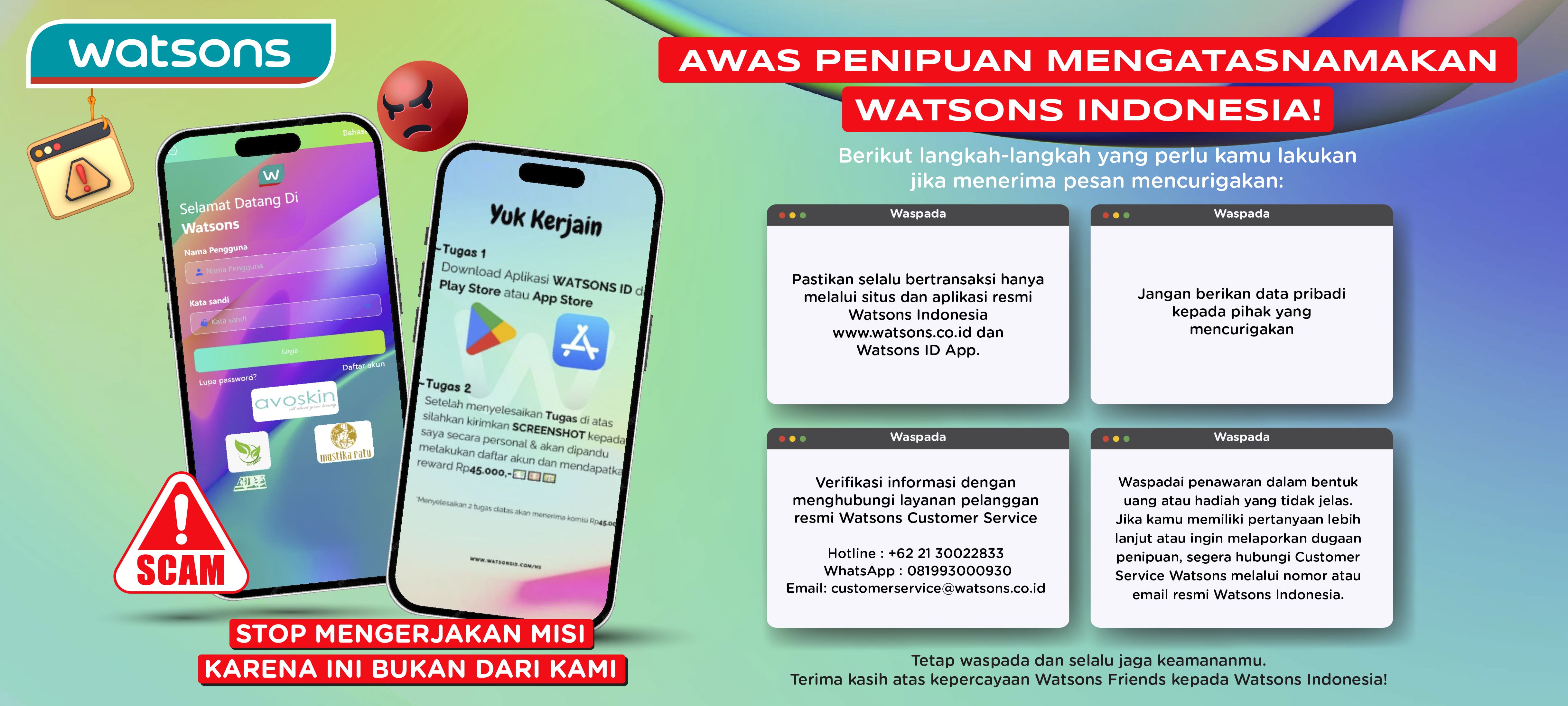 tips belanja aman di Watsons online