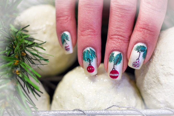 Christmas nail art 