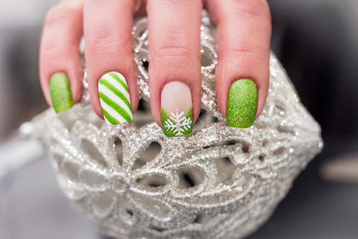 Christmas nail art 