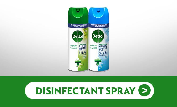 Promo Watsons Dettol Brand Landing Page Disinfectant Spray