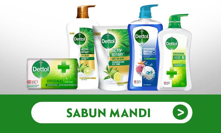 Promo Watsons Dettol Brand Landing Page Body Wash SAbun Mandi