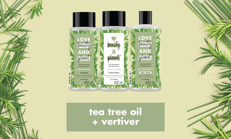 Love Beauty & Planet Tea Tree Oil Vertiver