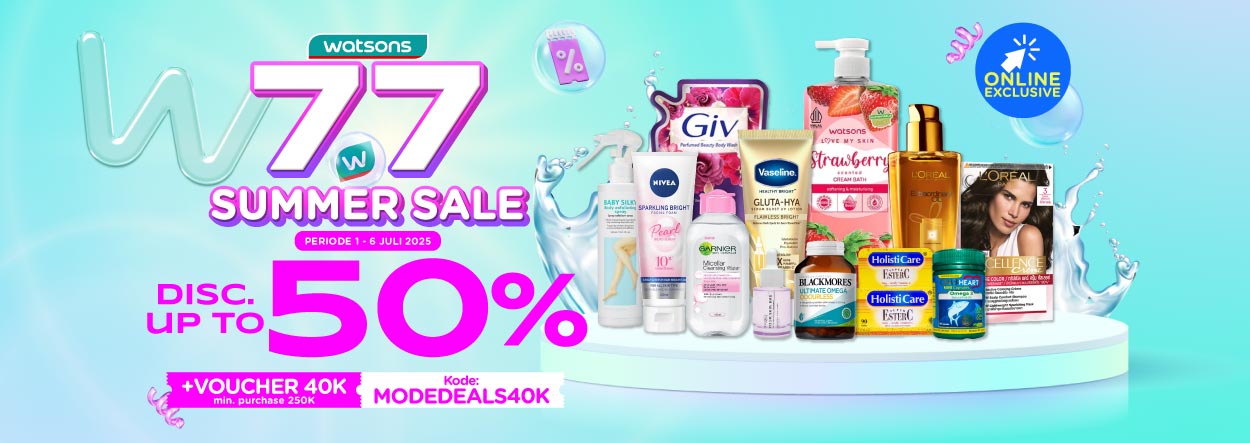 promo watsons 77 summer sale