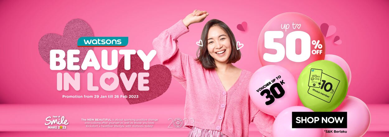 Promo Watsons Beauty in Love Februari 2023