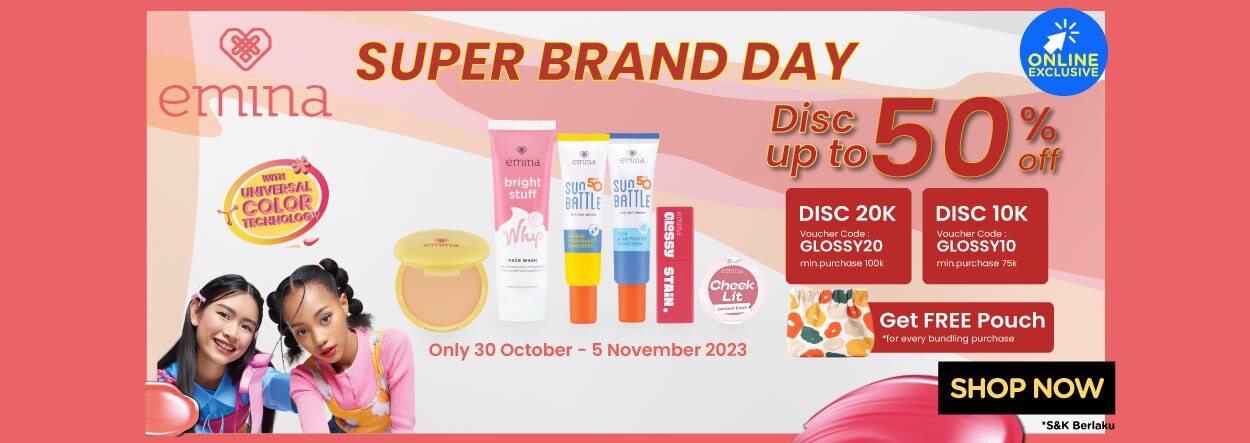 Promo Watsons Emina Super Brand Day W44 2023