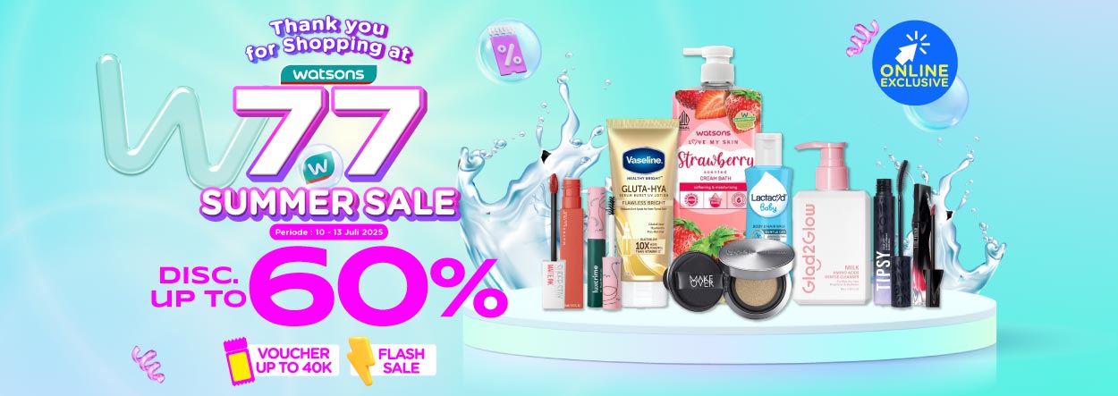 promo watsons 77 summer sale