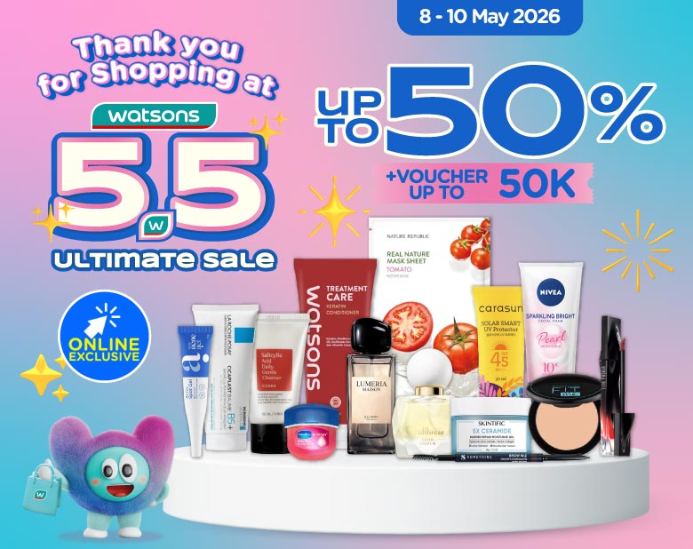 promo watsons 5.5 thank you
