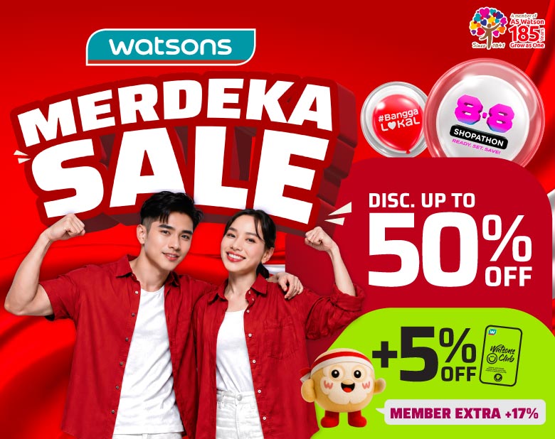 promo watsons merdeka sale image