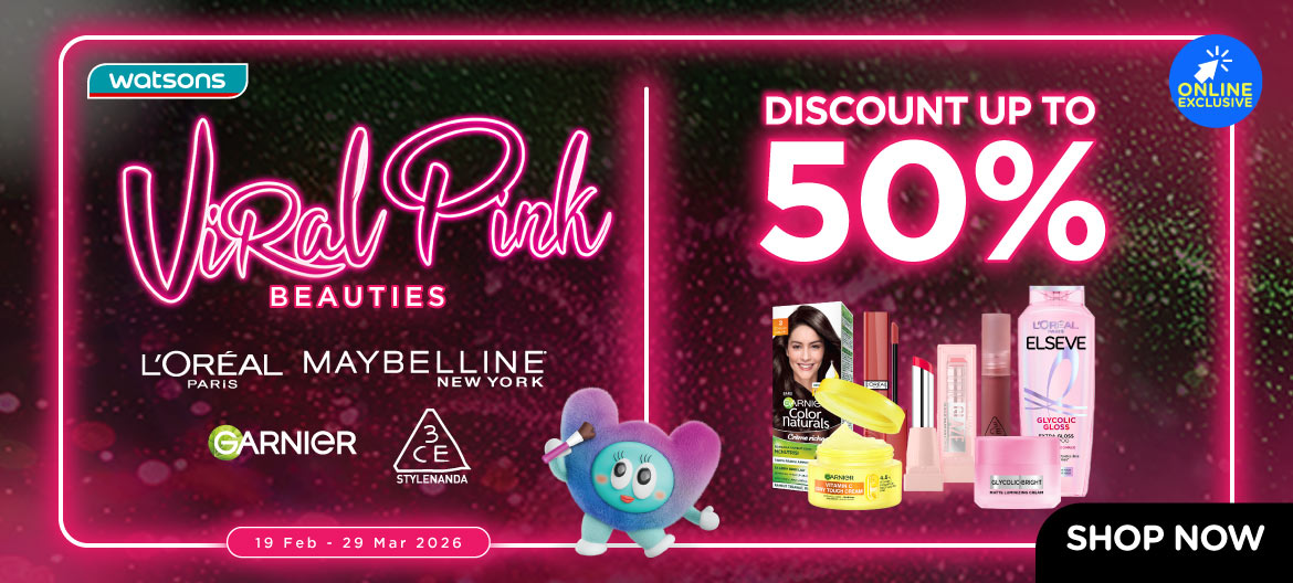 promo watsons viral pink