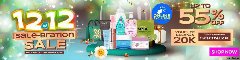 Promo Watsons Teaser 12.12 Sale-bration 2023 PLP