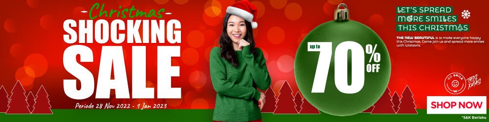 promo watsons christmas shocking sale PLP