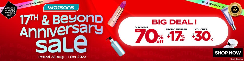 Promo Watsons PCO 17th and Beyond Anniversary 2023 PLP