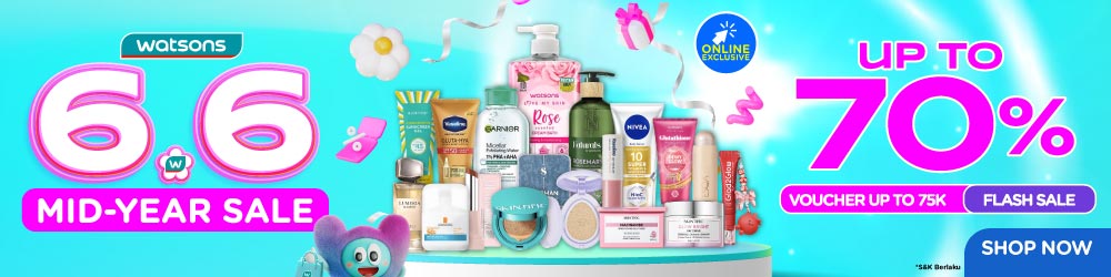 promo watsons 6.6 mid year sale
