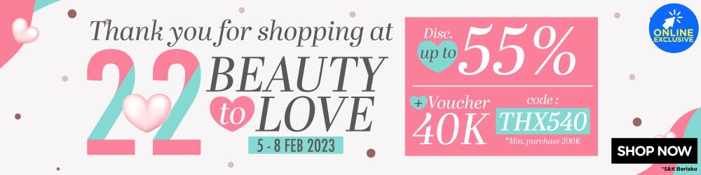 Promo Watsons Thank You 2.2 Beauty in Love Februari 2023 PLP