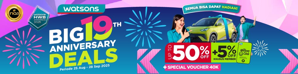 promo watsons 19th anniversay