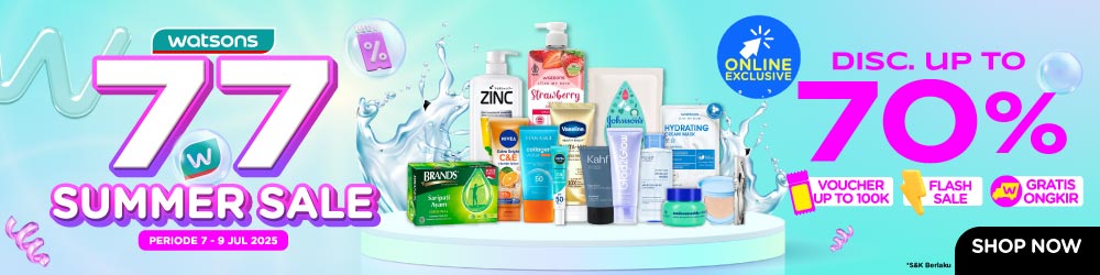 promo watsons 77 summer sale