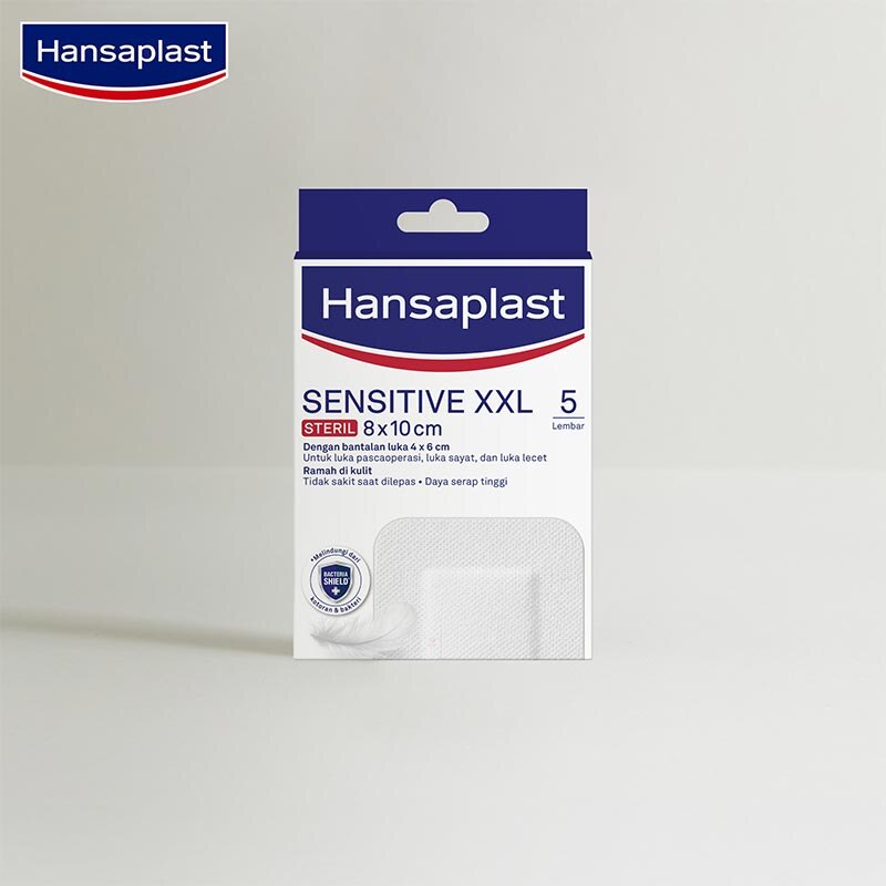 HANSAPLAST, Hansaplast Sensitive Steril XXL 8 x 10cm 5pcs | Watsons ...